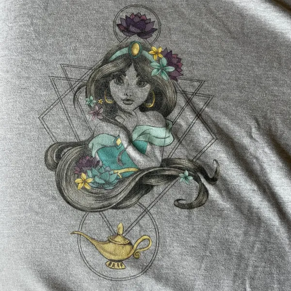 Women's Disney Princess Jasmine Sweatshirt XXL - Image 4