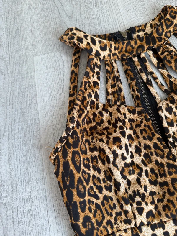 Leopard Print Halter Dress – Size Unknown Multiple - Image 5