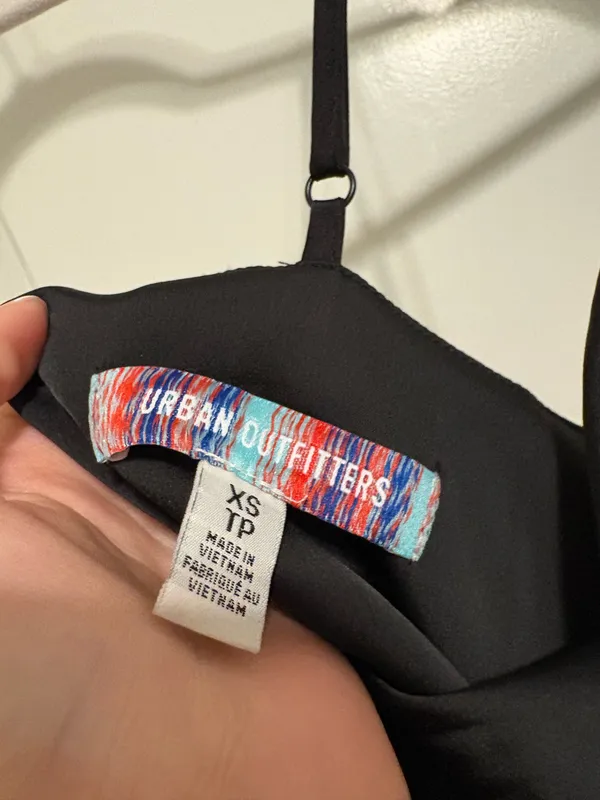 Black satin dress from urban outfitters - Image 2