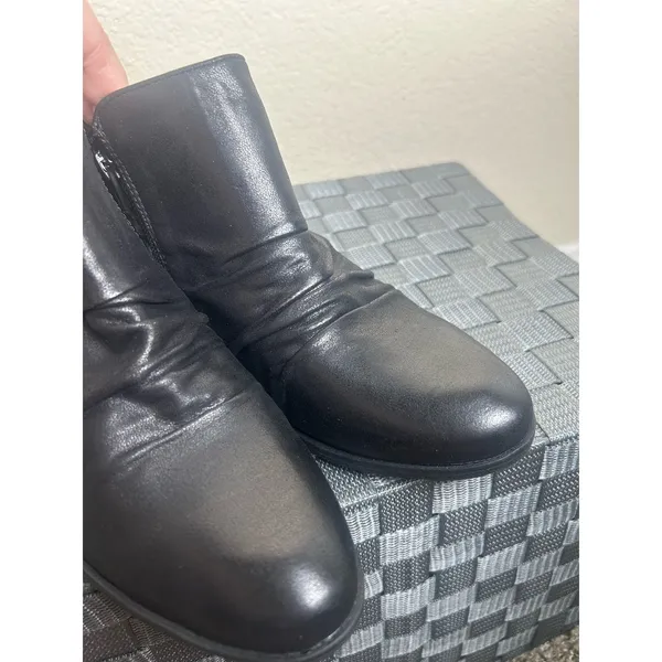 Naturalizer Boots Women's Size 7 Black Booties Autumn Preppy Casual Heeled Shoes - Image 10
