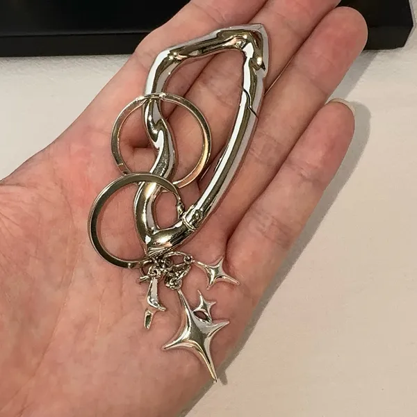 Star Keychain Charm for Men Women Carabiner Car Keychain Key Ring Bag Charm - Image 4