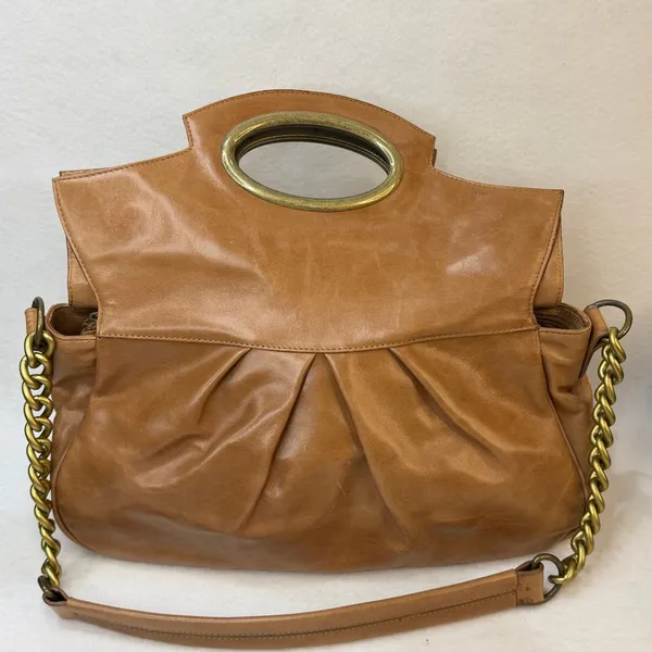 Hobo International Marilyn Shoulder Bag Tan Light Brown Gold Tone Hardware - Image 2