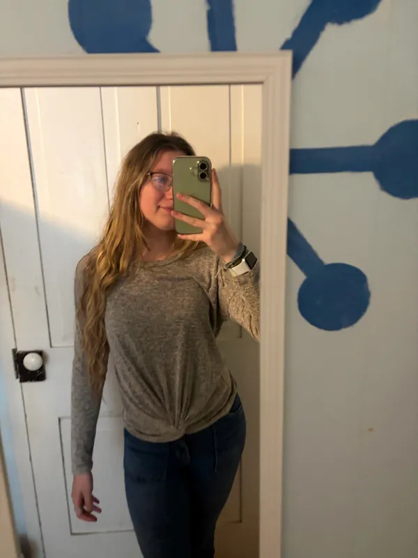 Gaze gray long sleeve shirt Size M - Image 2