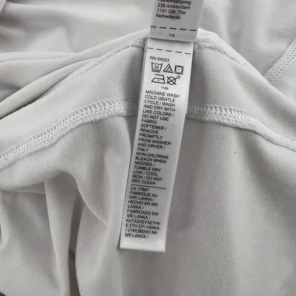 Athleta Women M Inspire‎ Tank Top White V-Neck Oversized Flowy Relaxed Yoga Gym - Image 8