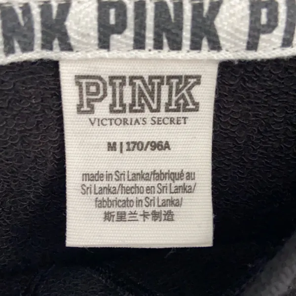 Pink Victoria’s Secret black sweatshirt - Image 6