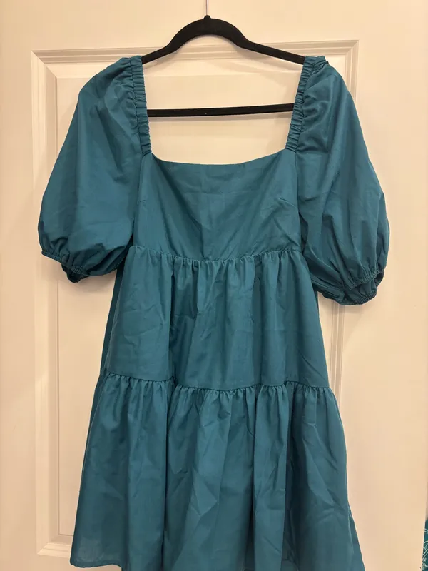 Blue short dress Size M - Image 3