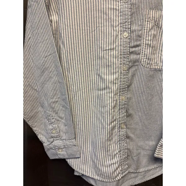 American Eagle Women's Top Button Up Shirt Small Boyfriend Fit Preppy Academia - Image 2