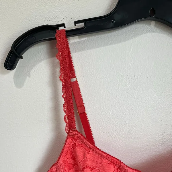 Urban Outfitters Out From Under Lace Corset Coral Bustier‎ Top Size S - Image 5