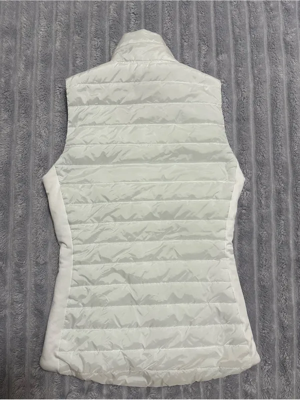 White Quilted Sleeveless Vest by C.C. Golf - Image 4