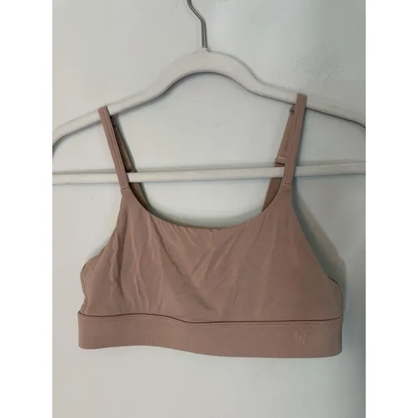 Woxer Luxe Icon Stretch Modal Adjustable Bralette Sz S Nude NEW - Image 7