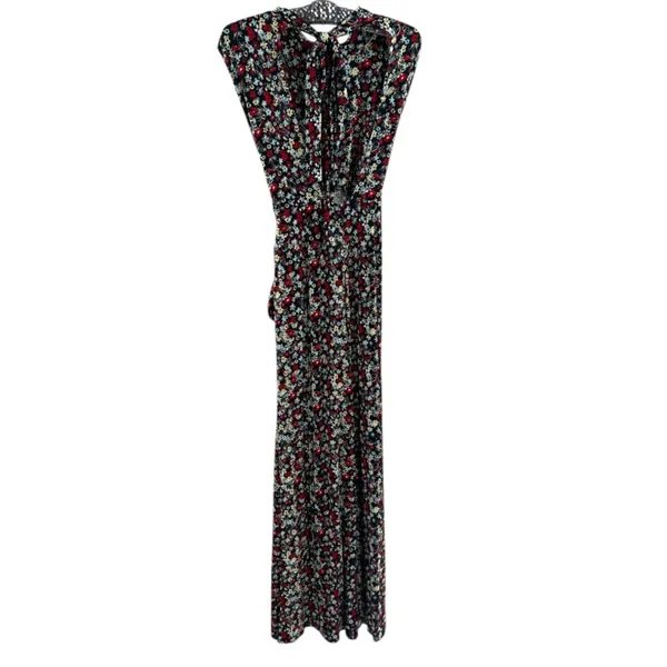 Free People Vibe Check‎ floral jumpsuit tie waist and back sz XS - Image 6