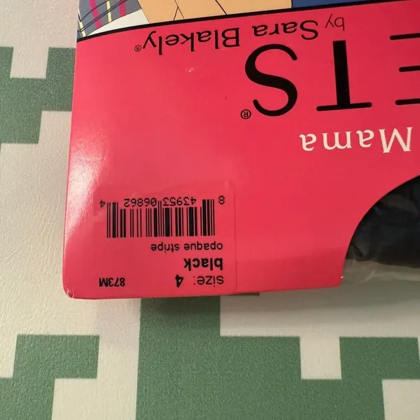 Spanx Maternity Tights Size 1 Xs S Pantyhose Hosiery Textured Stripe Black NEW - Image 4