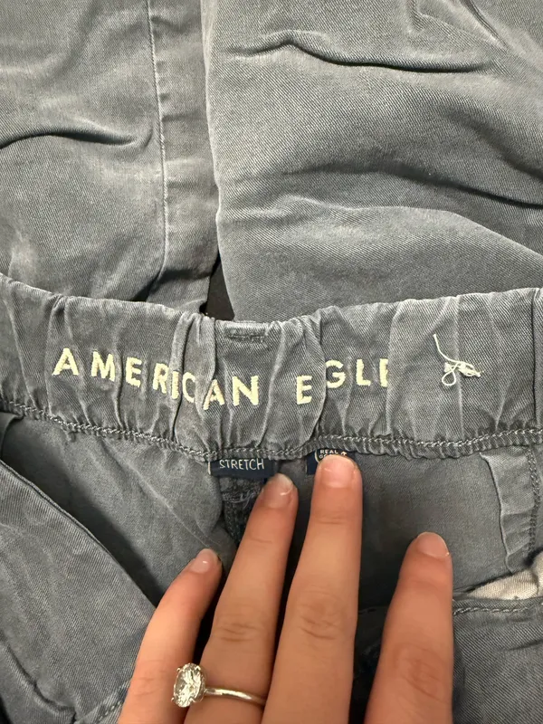 American Eagle Dreamy Drape Baggy Wide-Leg Cargo Pants - Image 5