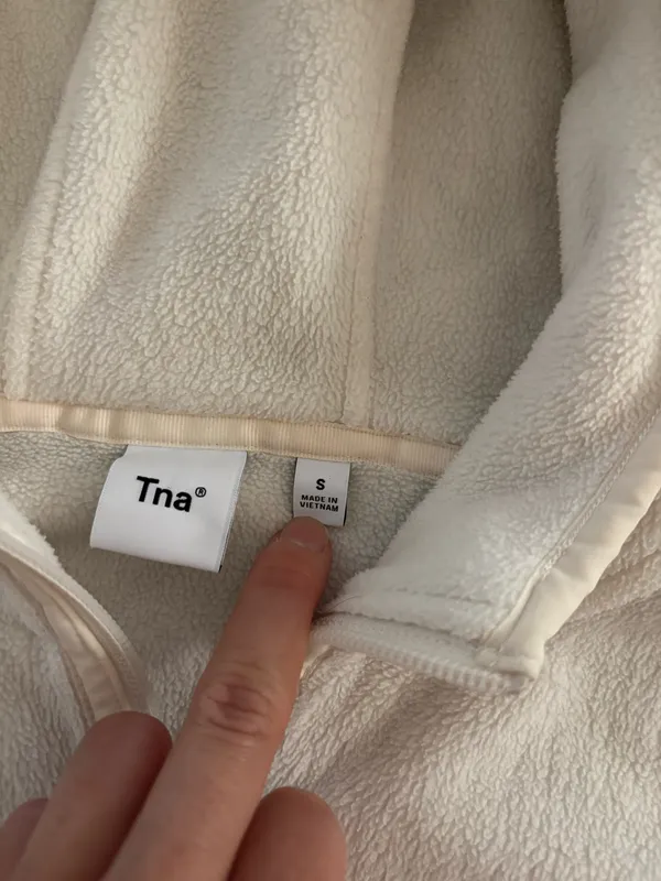 Aritzia Tna Sno Polar Oversized Fleece Zip Hoodie (S) - Image 7