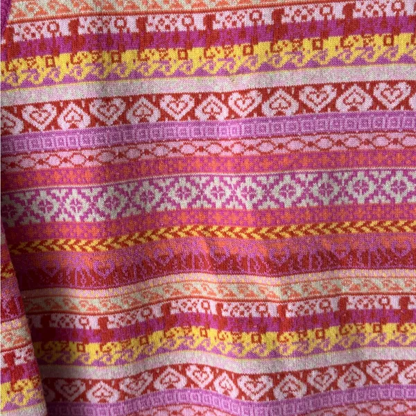 Vintage Lilly Pulitzer cashmere fair isle cardigan sweater colorful top set knit - Image 16