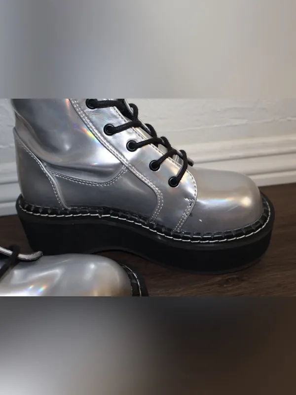 like new open box Demonia Over the Knee Combat Boots Size 6 WOMENS - Image 5