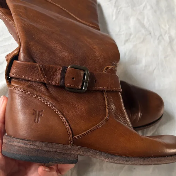 Frye Brown Leather Knee-High Boots - Image 6