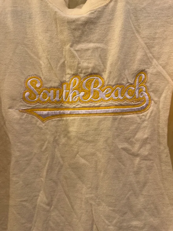 Comfort Colors South Beach Miami FL Embroidered Cropped Tee - Image 3
