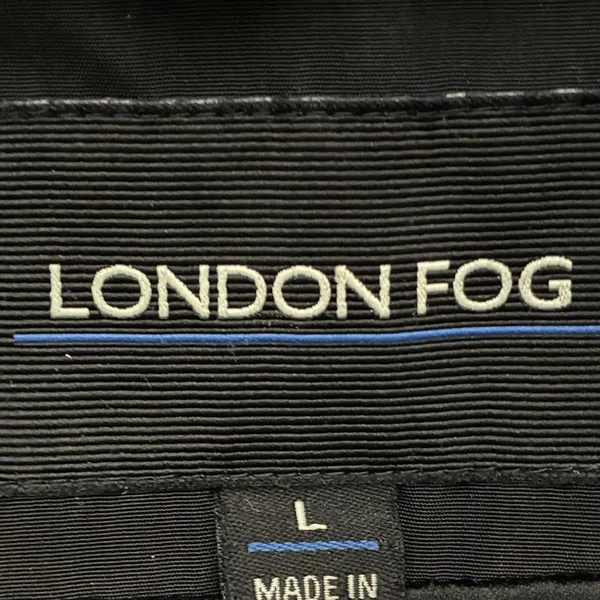 London Fog Womens Classic Trench Coat‎ Size L Black Work Office Timeless Classic - Image 7