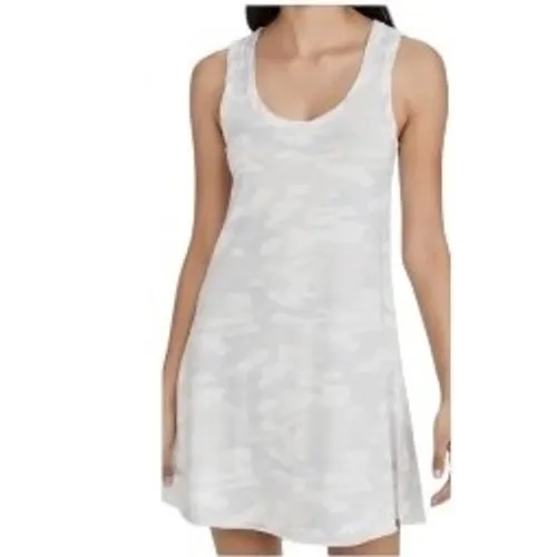 Z Supply Dress Women Medium Gray Camo Avery‎ Tank Mini NWT Athleisure Gorpcore - Image 2