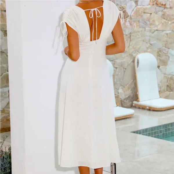 Hello Molly DREAMY BRUNCH MIDI DRESS WHITE - XL - Image 3