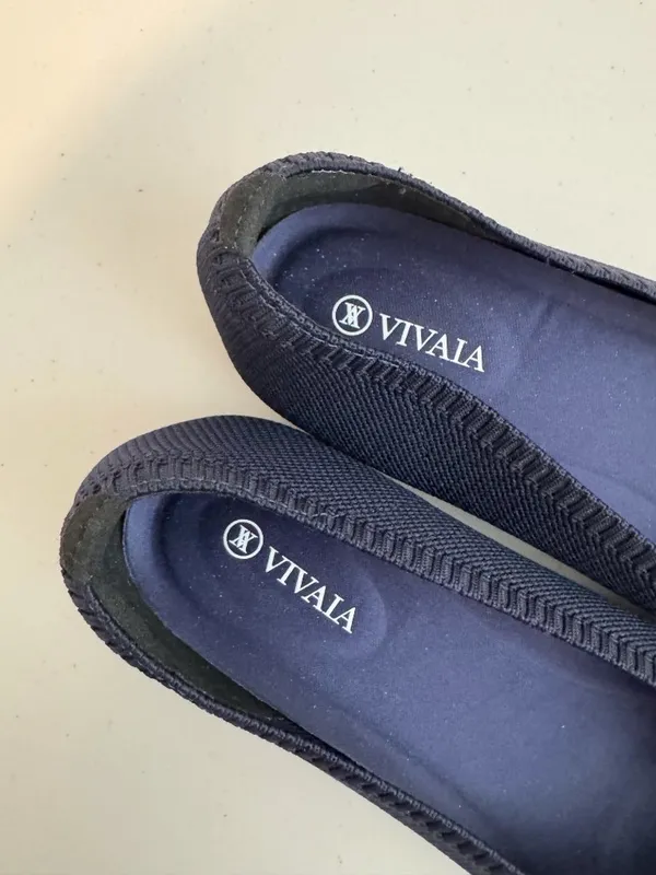 Vivaia Aria Pointed Toe Ballet Flats Size 9.5 Navy Blue Classic Minimalist Chic - Image 6