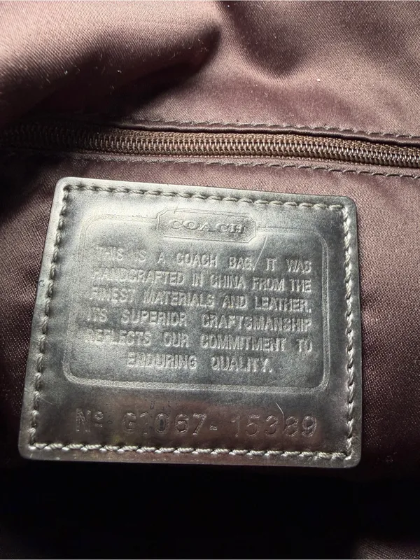Coach Poppy Ruby Pink Signature C Canvas Tote (Style No. 15389) - Image 10
