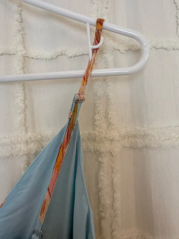 Paper Heart Maxi Dress Teal Floral - Image 4