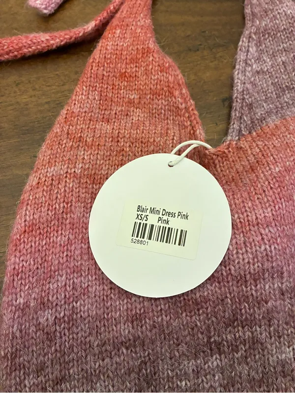 Princess Polly Blair Knit Halter Mini Dress XS Small Pink Purple Ombré New NWT - Image 2