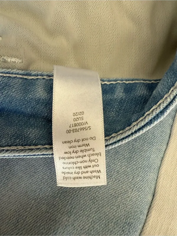 Athleta Sculpt Tek Straight Tuxedo Stripe Jeans Size 16 - Image 8