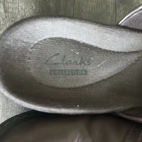 Clarks Collection Shoes Womens Size 8.5M Leather Mule Slip On Comfort Loafer‎ - Image 5