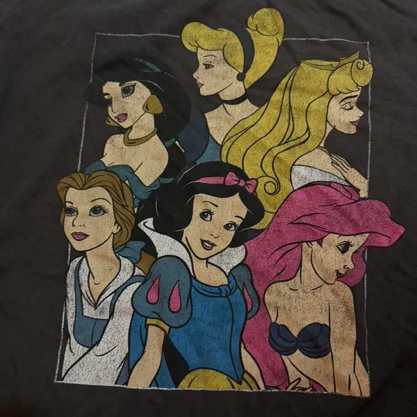 Disney Princesses black t-shirt - Image 3