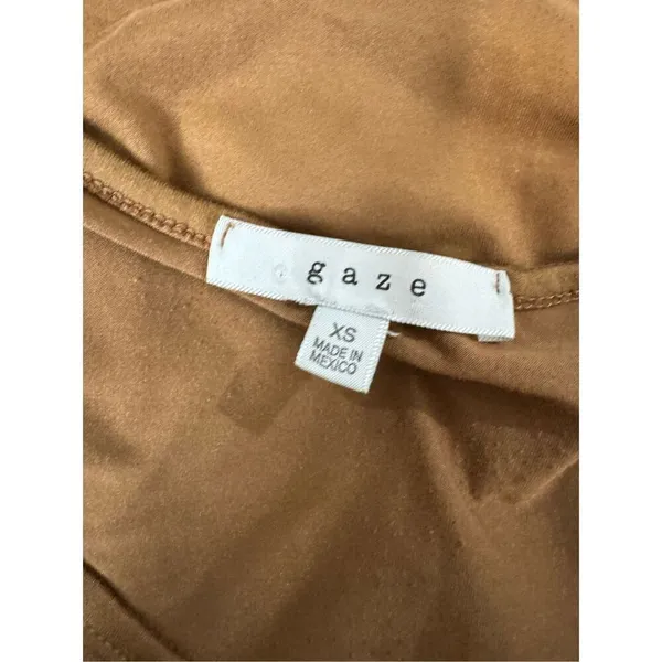 GAZE brown blouse size XS Brown - Image 4