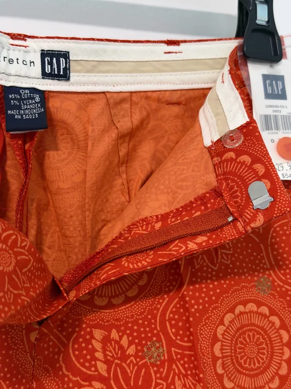 Gap Orange paisley pant - Image 3
