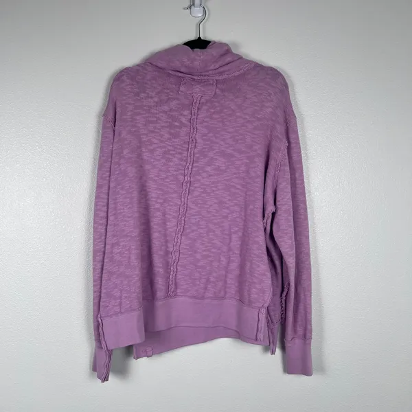 Free People We The Free Timmy‎ Turtleneck Sweater Purple XS Oversized Pullover - Image 9