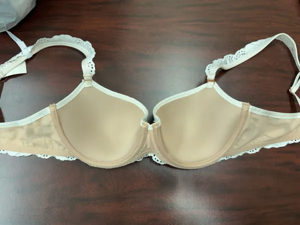 NWT Aerie Real Power Balconette Lightly Lined Lace Bra Size 34C in Soft Muslin - Image 3