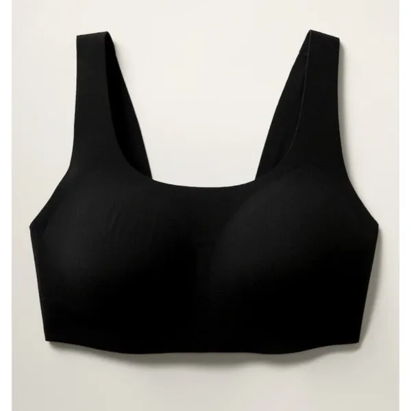 New Athleta M Ritual Pull On Sports Bra Women's Medium Cup D-DD Black - Image 4