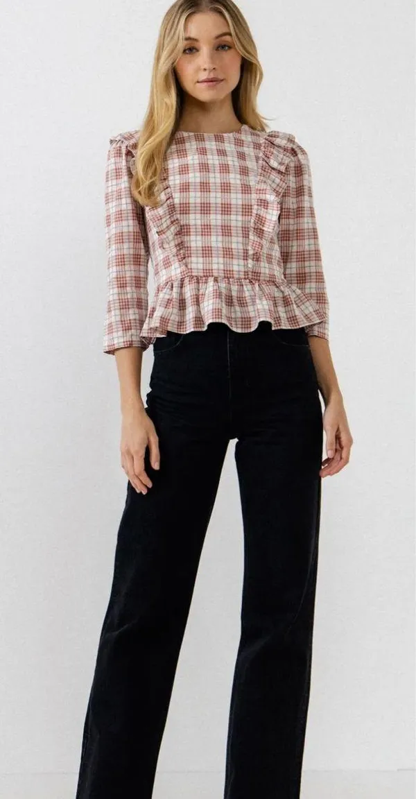 English Factory Plaid Top - Image 2