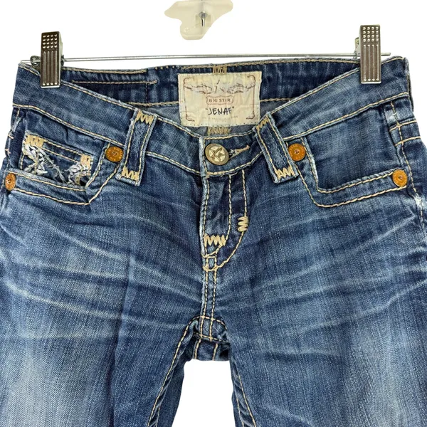 Big Star Women's Jenae Distressed Skinny Jeans Size 24R - Image 2