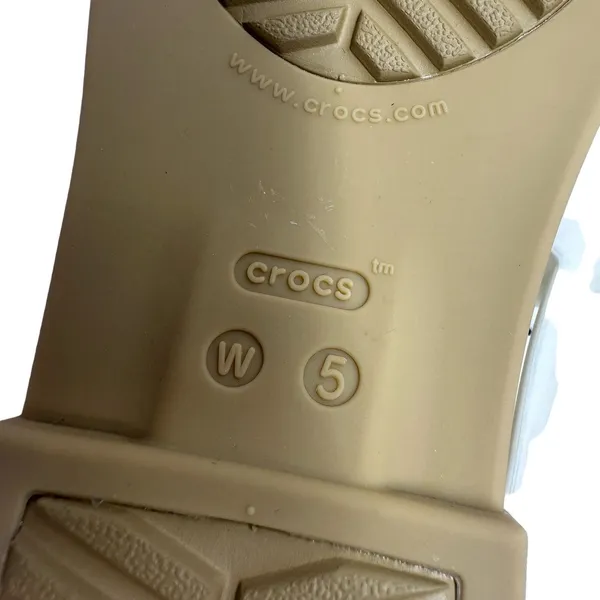 Crocs Size 5‎ Sandals White Strappy Comfort Vacation Summer Beach Pool Everyday - Image 8