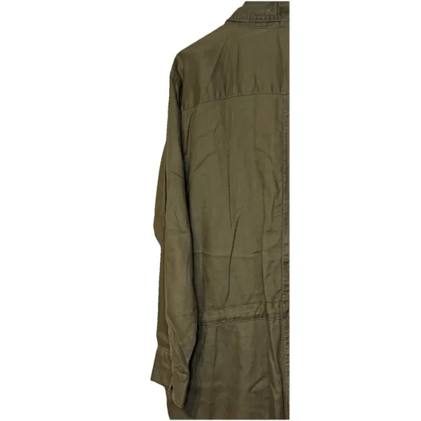 Aerie‎ Women's Romper One-piece Long Sleeve Button Up Pockets Olive Green Large - Image 8