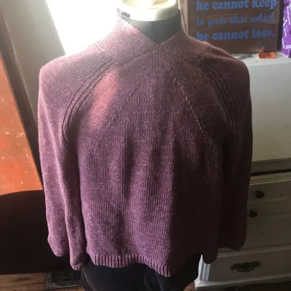 Loft Rose colored cotton blend lightweight feminine cardigan - Image 2