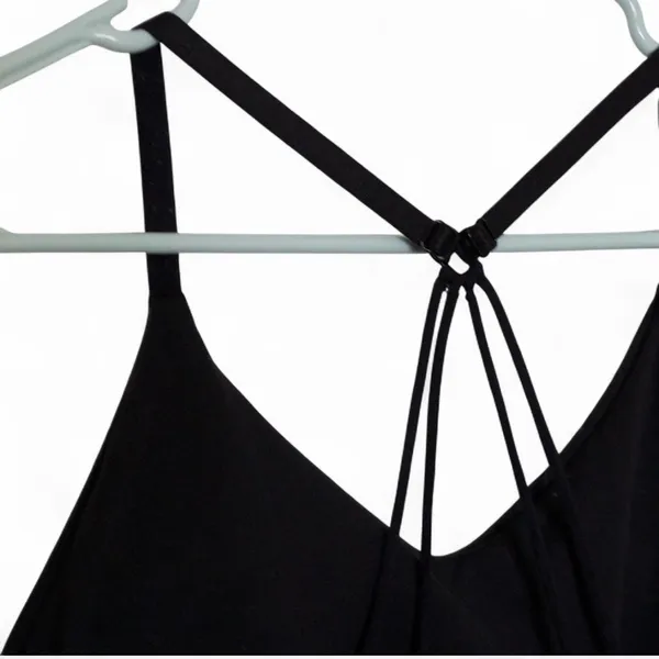 Black Strappy Sports Bra - Image 4