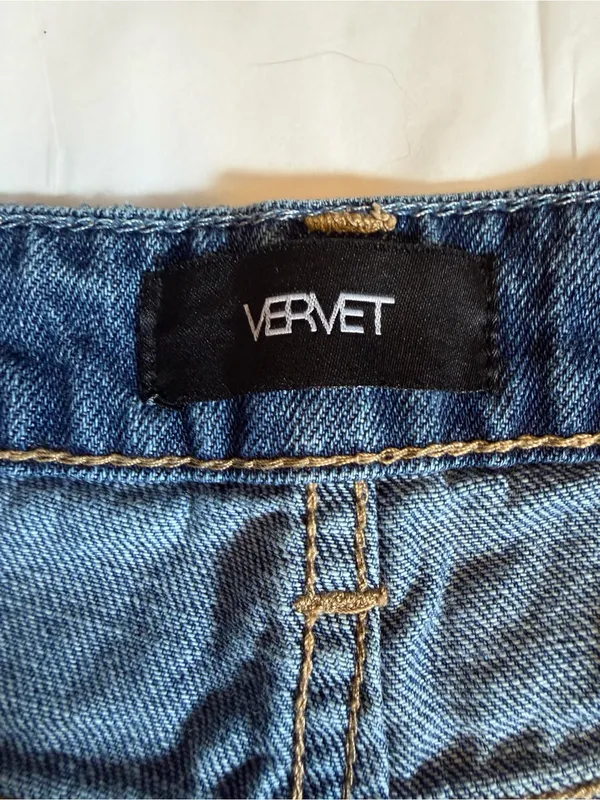 Vervet Denim Jean Shorts Button Up 100% cotton - Image 3