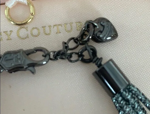 black metallic cord bracelet - Image 3