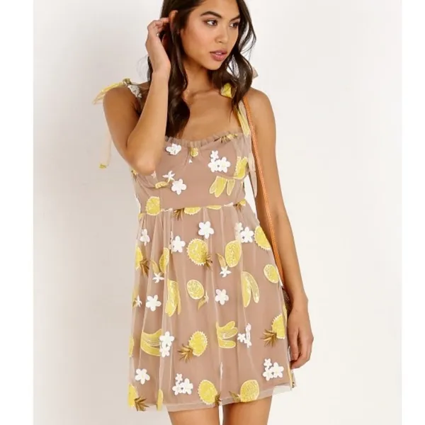 For Love & Lemons Fruitpunch Sequin‎ Mini Dress Size M - Image 9