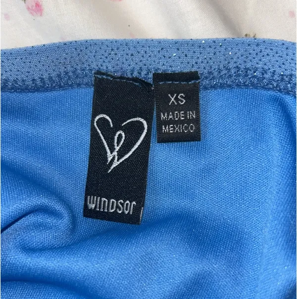 Windsor Blue Mini Sparkly Dress - Image 2