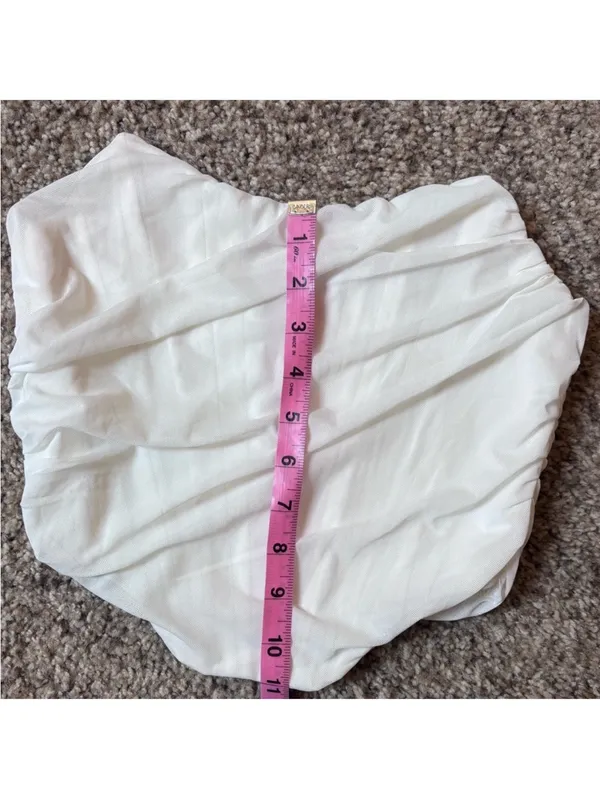 White Mesh Corset Top Size M - Image 3