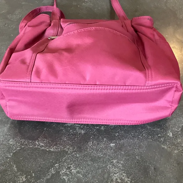 Women's Burgundy Shoulder Tote Bag Pink - Image 7