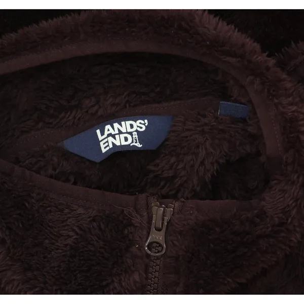 NEW Lands' End Womens Cozy Sherpa Fleece Vest 547681 Dark Plum Purple M - Image 4